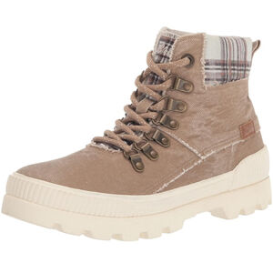 Blowfish Malibu Brown Canvas Boots Size 8.5